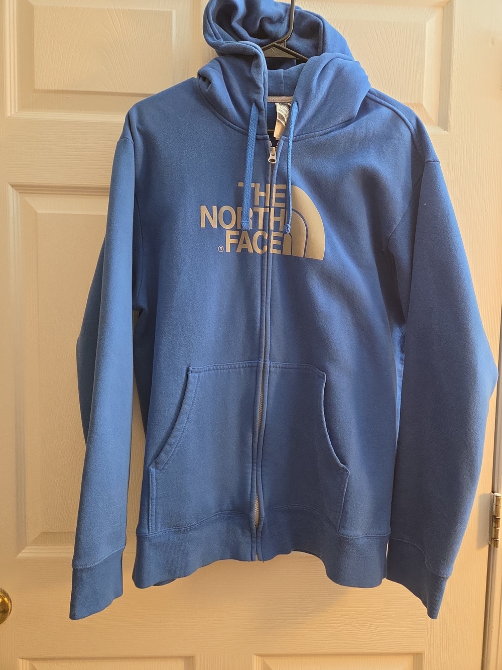 The North Face Men's Royal Blue Full-Zip Hooded Sweatshirt